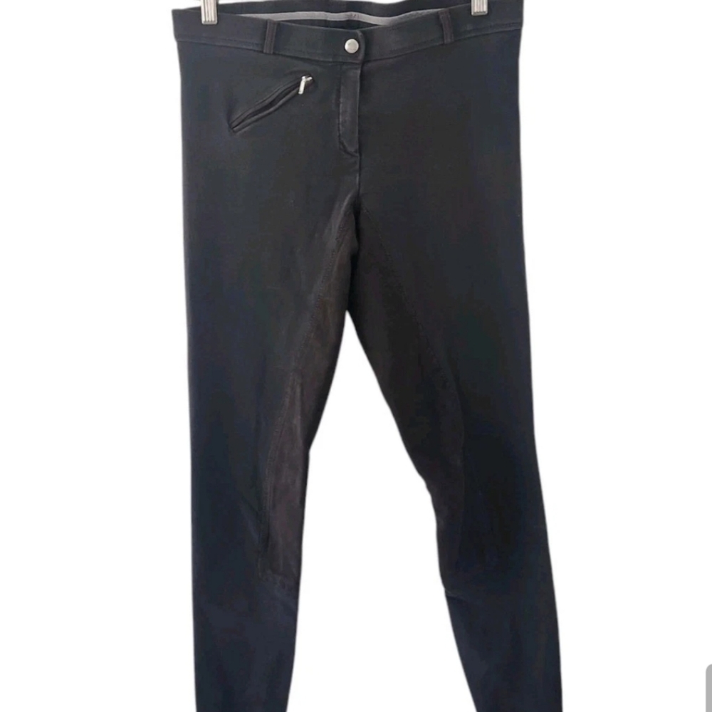 Cavallo Base Full Seat Equestrian Horse Riding Breeches Brown Suede Womens 32